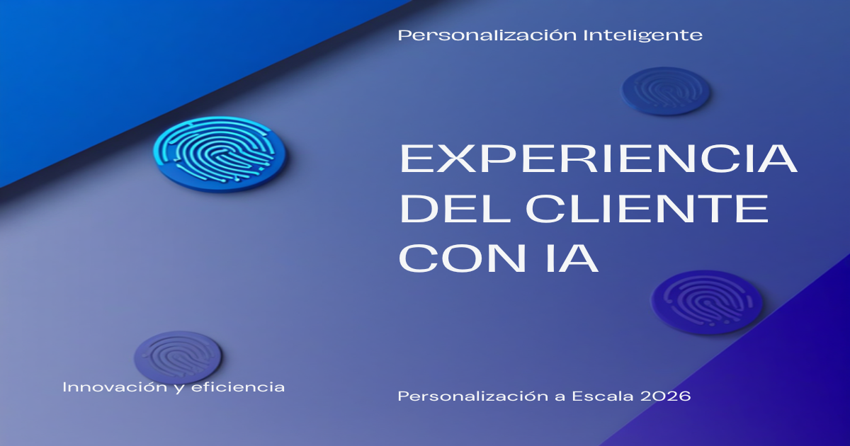 Experiencia del Cliente con IA: Personalización 2026 - Atención al cliente IA Experiencia del cliente con IA: personalización a escala 2026