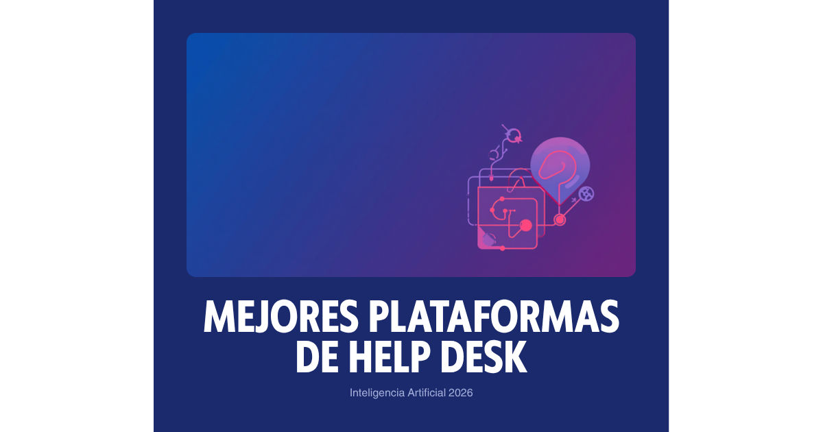 Mejores Plataformas de Help Desk con IA 2026 - Atención al cliente IA Mejores plataformas de mesa de ayuda con inteligencia artificial 2026